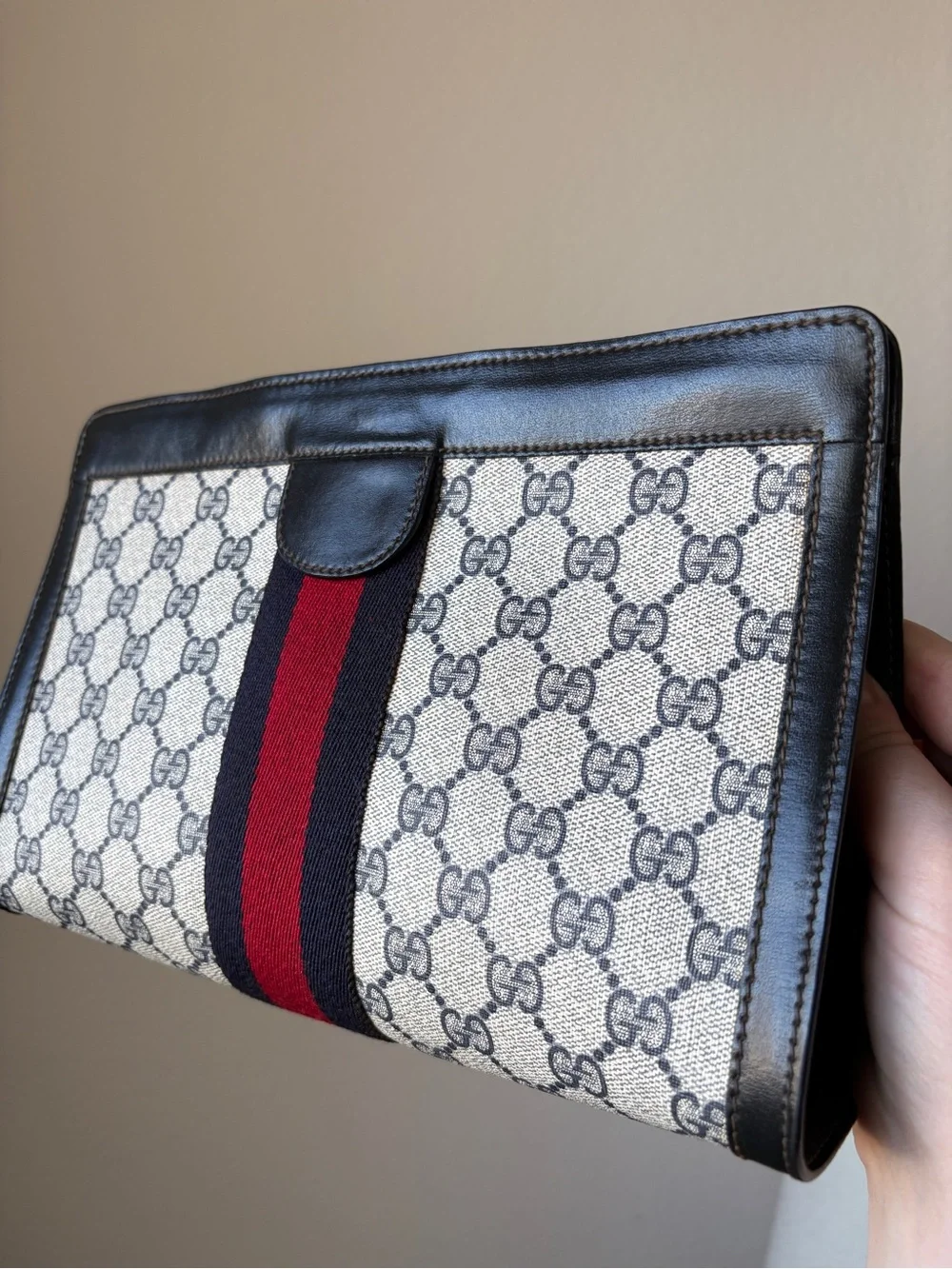 Gucci Parfums Sherry Line Clutch Bag, vintage